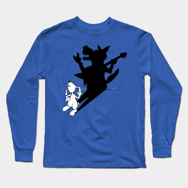 Hare Guitar Long Sleeve T-Shirt by schlag.art